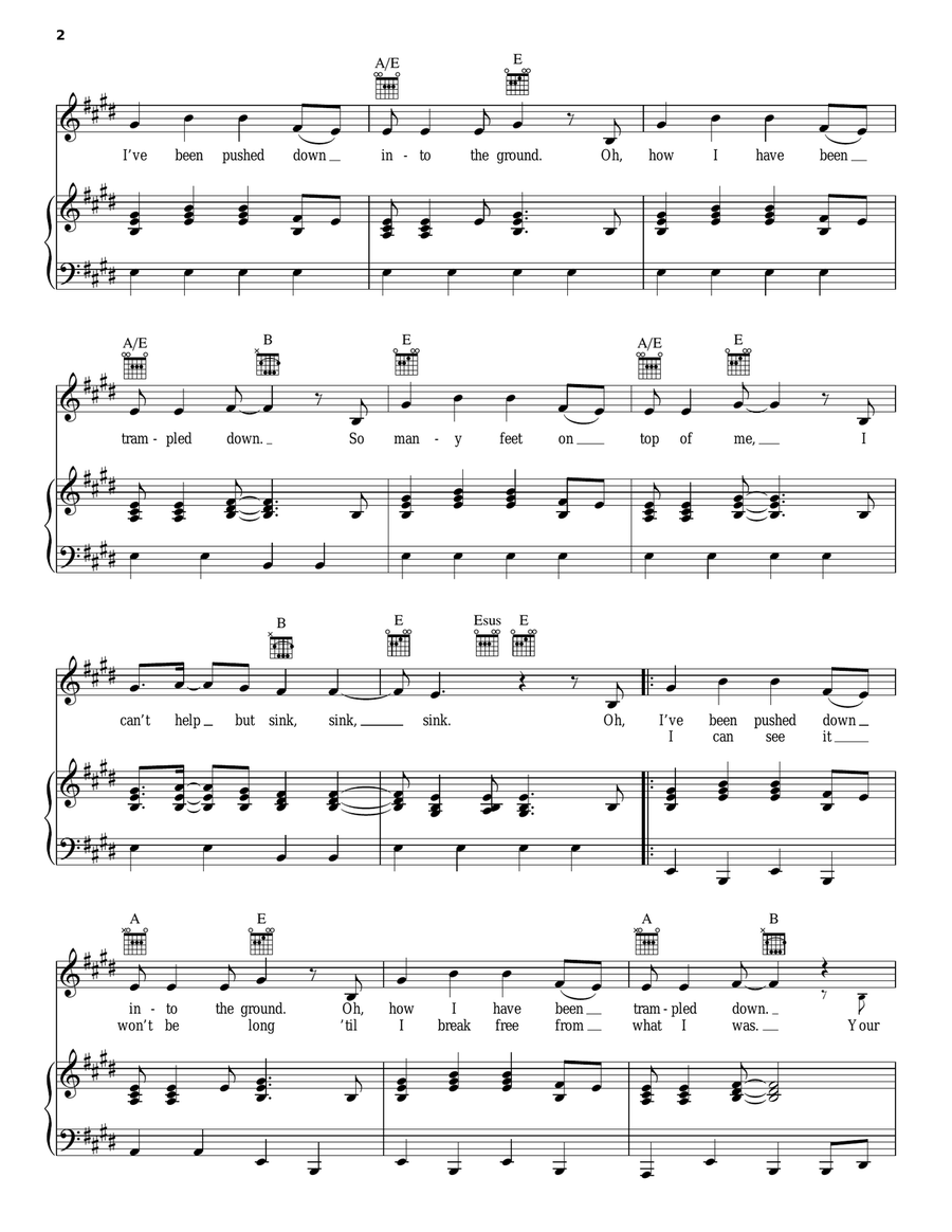 I Am A Seed I Am A Seed Piano, Vocal, Guitar scores gallery preview page 2