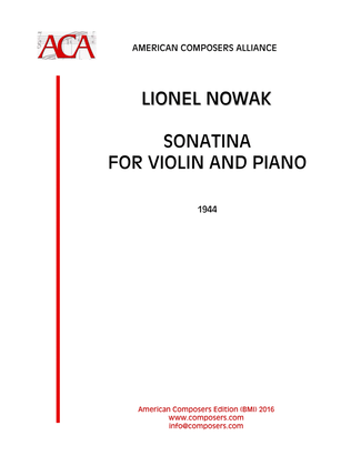 [NowakL] Sonatina for Violin and Piano