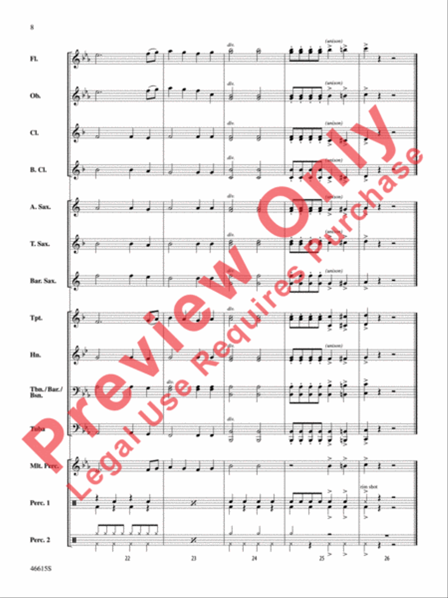 Short Cuts for Beginning Band -- Vol. 5 Concert Band scores gallery preview page 9