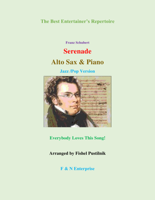 "Serenade" by Schubert-Piano Background for Alto Sax and Piano