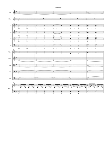 Lacrimosa (from "Requiem Mass" - Full Score) image number null