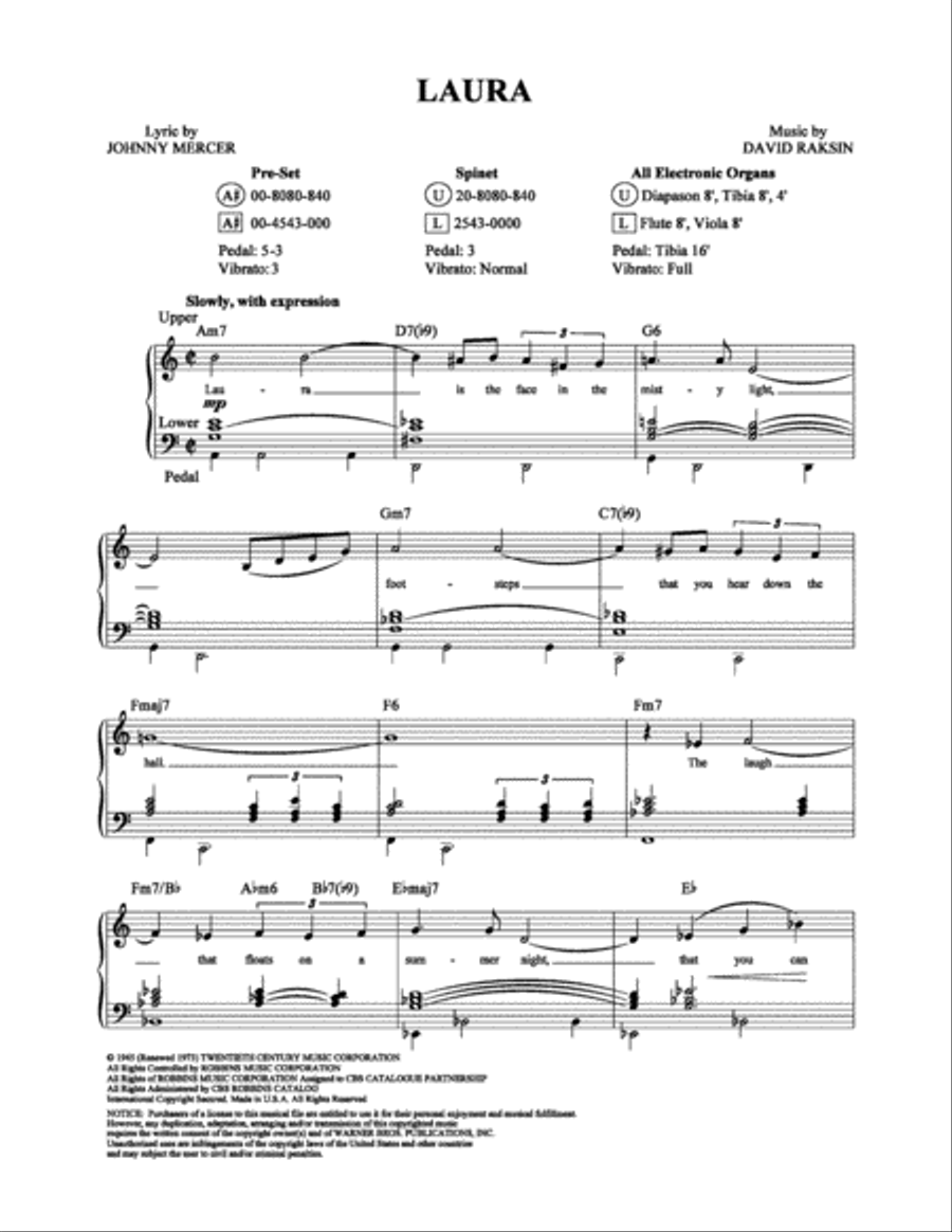 Laura Organ scores gallery preview page 1