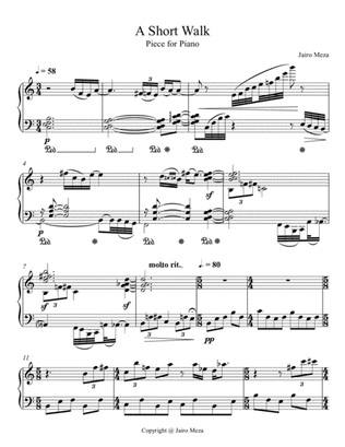 Short Walk-Piece for Piano