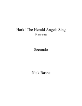 Book cover for Hark! The Herald Angels Sing (1 piano 4 hands) Secundo