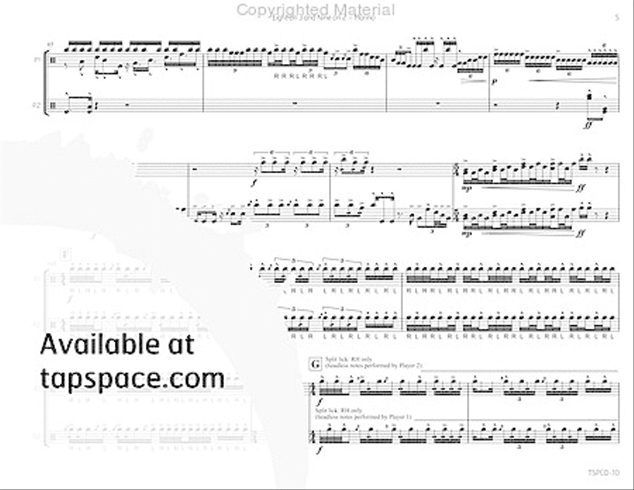 Eight on 3 and Nine on 2 Percussion scores gallery preview page 10