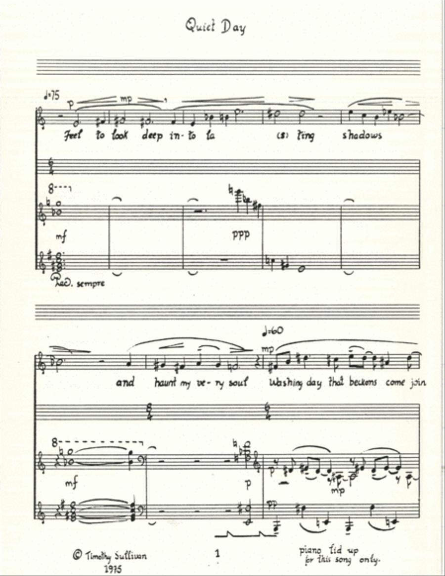 Three Songs of Autumn Voice scores gallery preview page 5