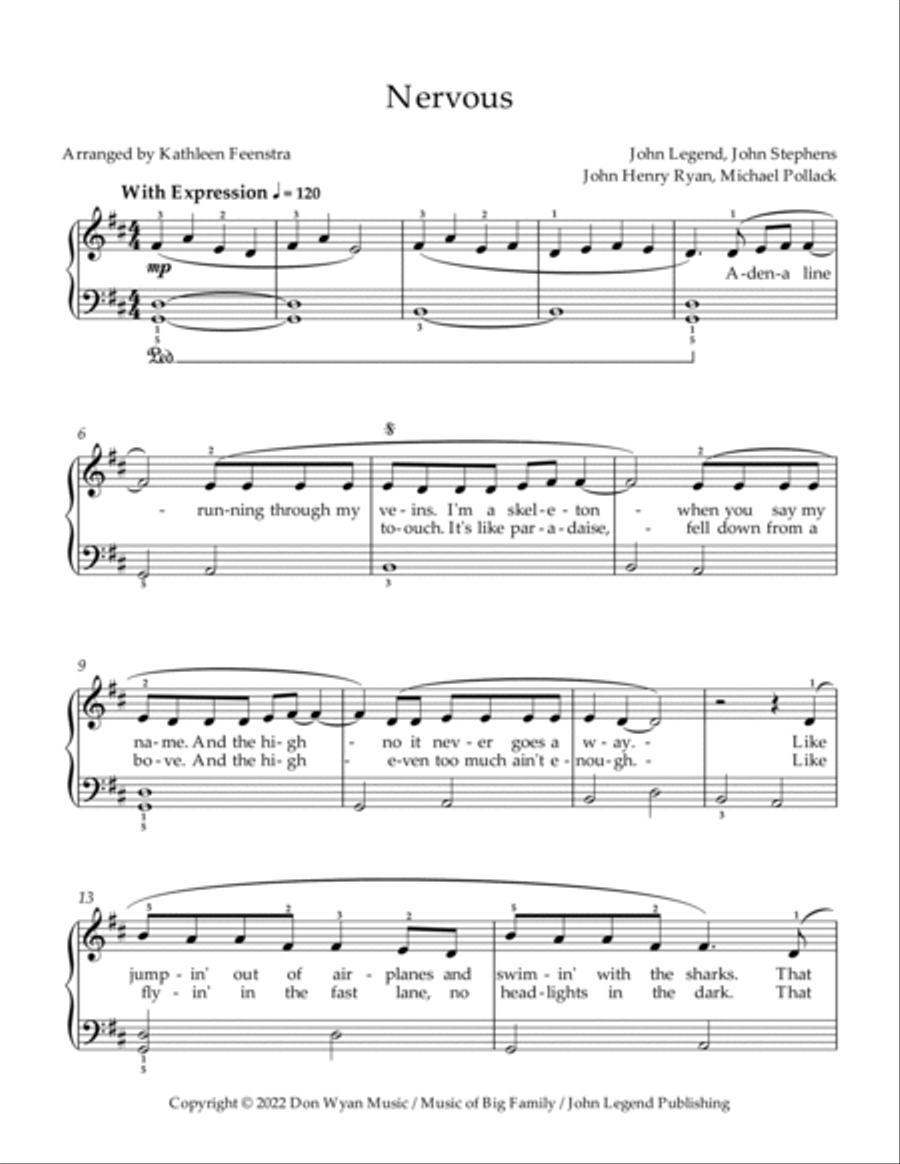 Nervous Piano Method scores gallery preview page 2