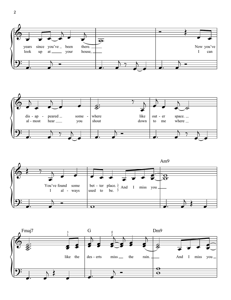 Missing Easy Piano scores gallery preview page 2