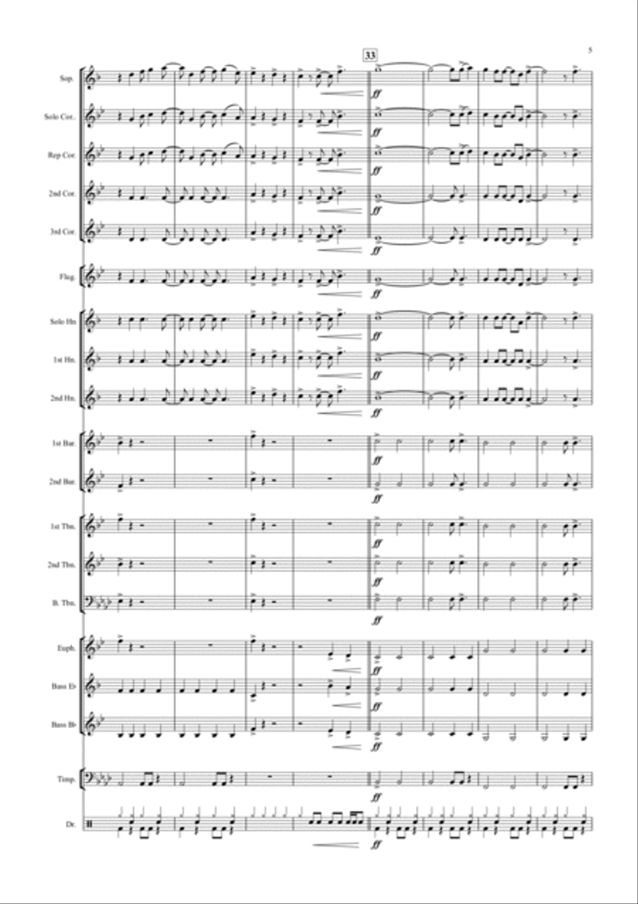 Blinding Lights Blinding Lights Brass Band scores gallery preview page 5
