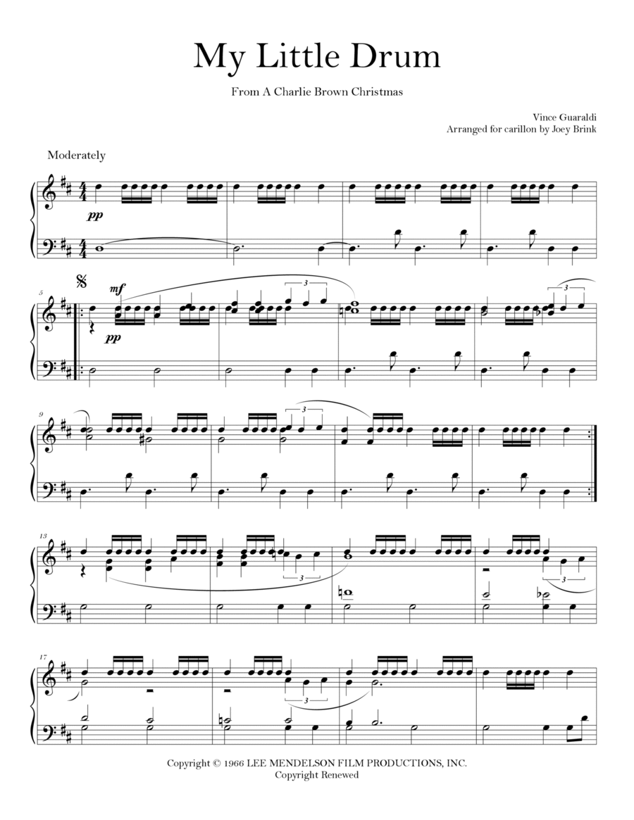 My Little Drum Percussion scores gallery preview page 1