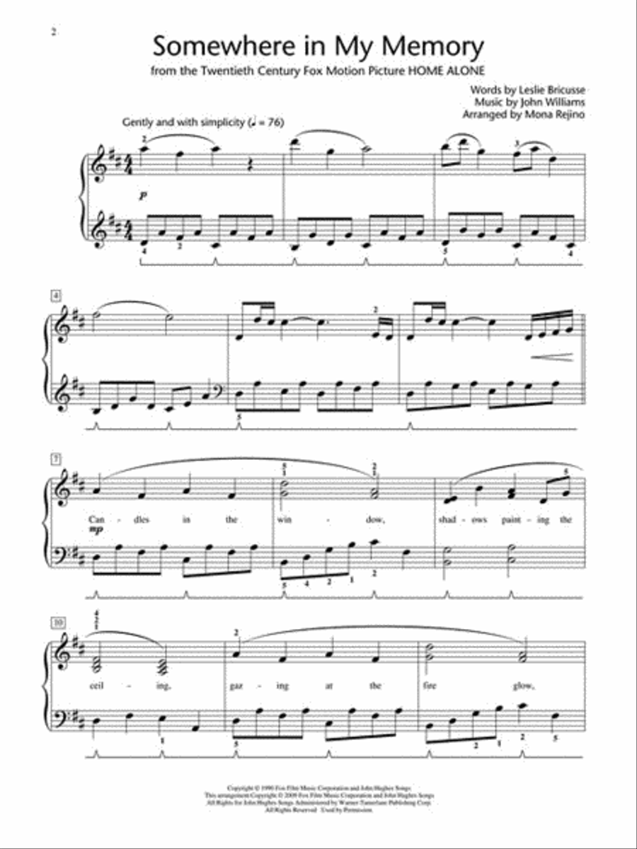 Somewhere in My Memory (from Home Alone) Piano Method scores gallery preview page 2