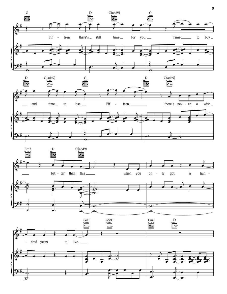 100 Years 100 Years Acoustic Guitar scores gallery preview page 3