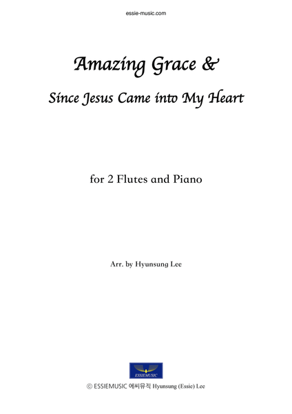 Amazing Grace for 2 flutes & Pno image number null