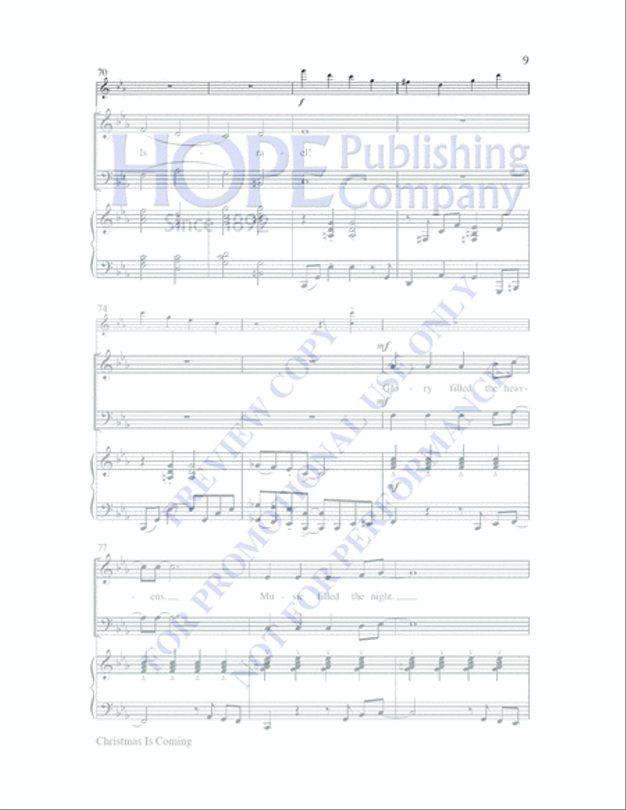 Christmas Is Coming Choir scores gallery preview page 8