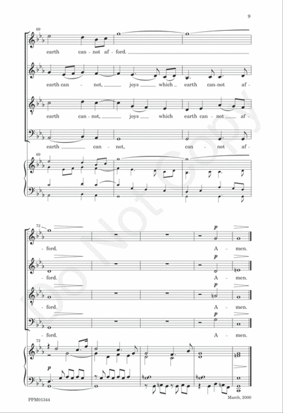 May the Grace of Christ Our Savior 4-Part scores gallery preview page 12