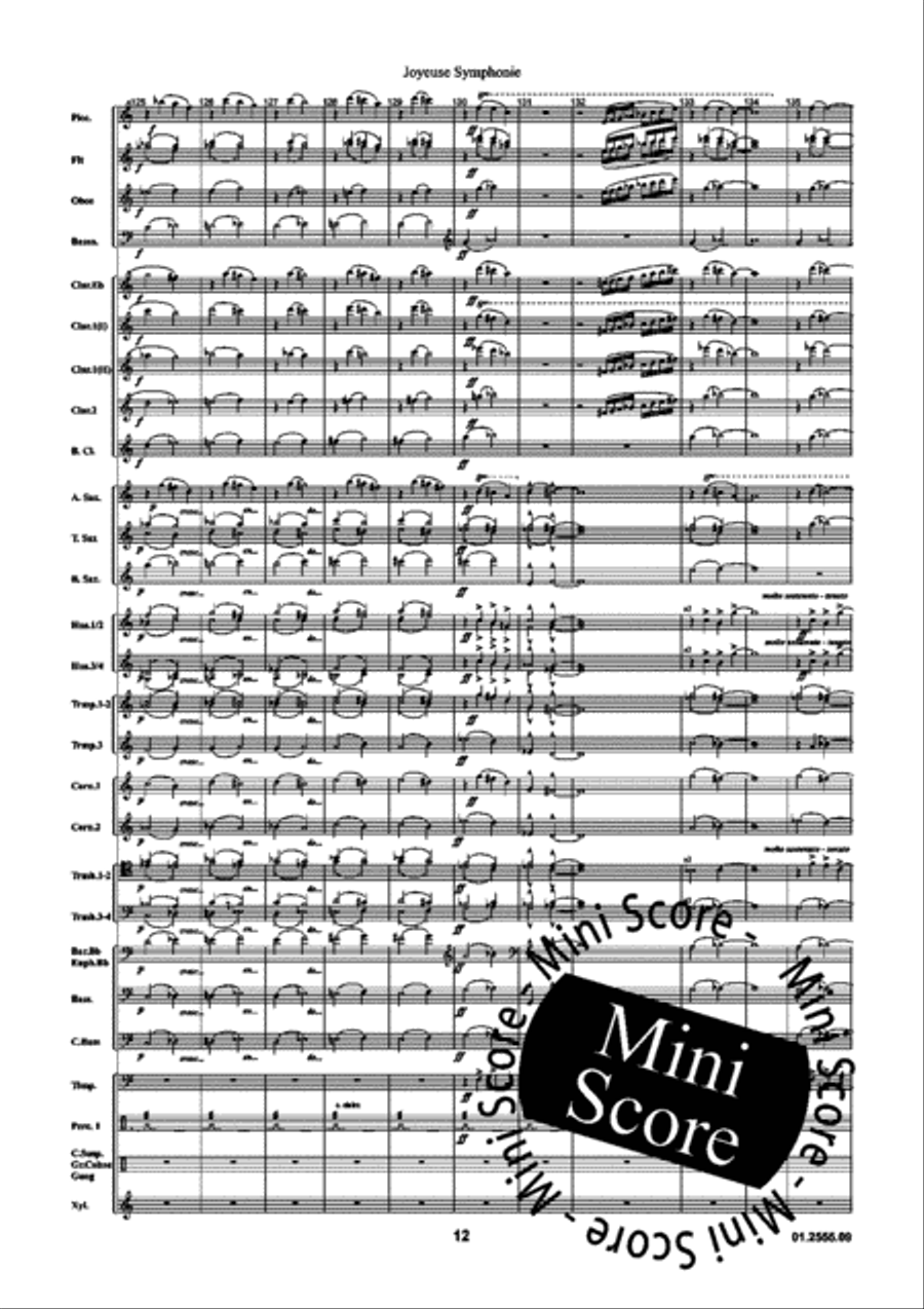 Joyeuse Symphonie Concert Band scores gallery preview page 18