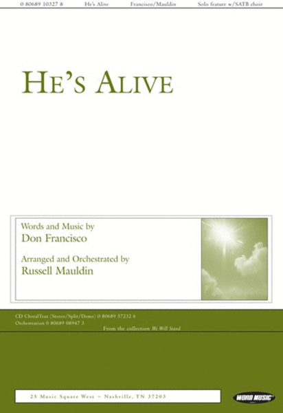 He's Alive - CD ChoralTrax