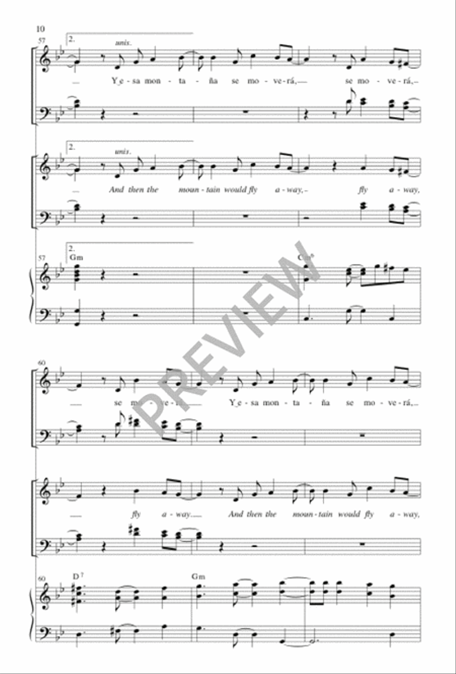 Si Tuvieras Fe / If You Had Faith 4-Part scores gallery preview page 11