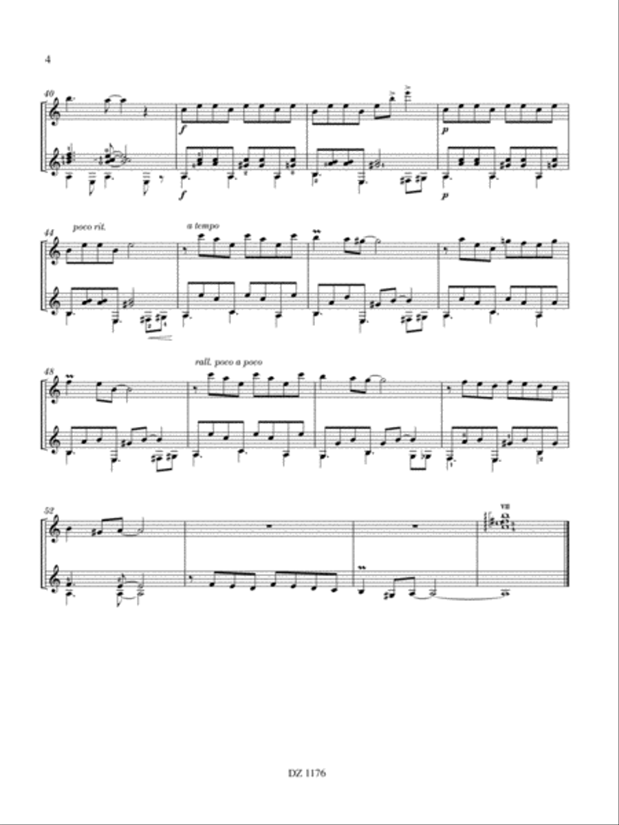 Milonga d'octobre, Rumba Marica Classical Guitar scores gallery preview page 4