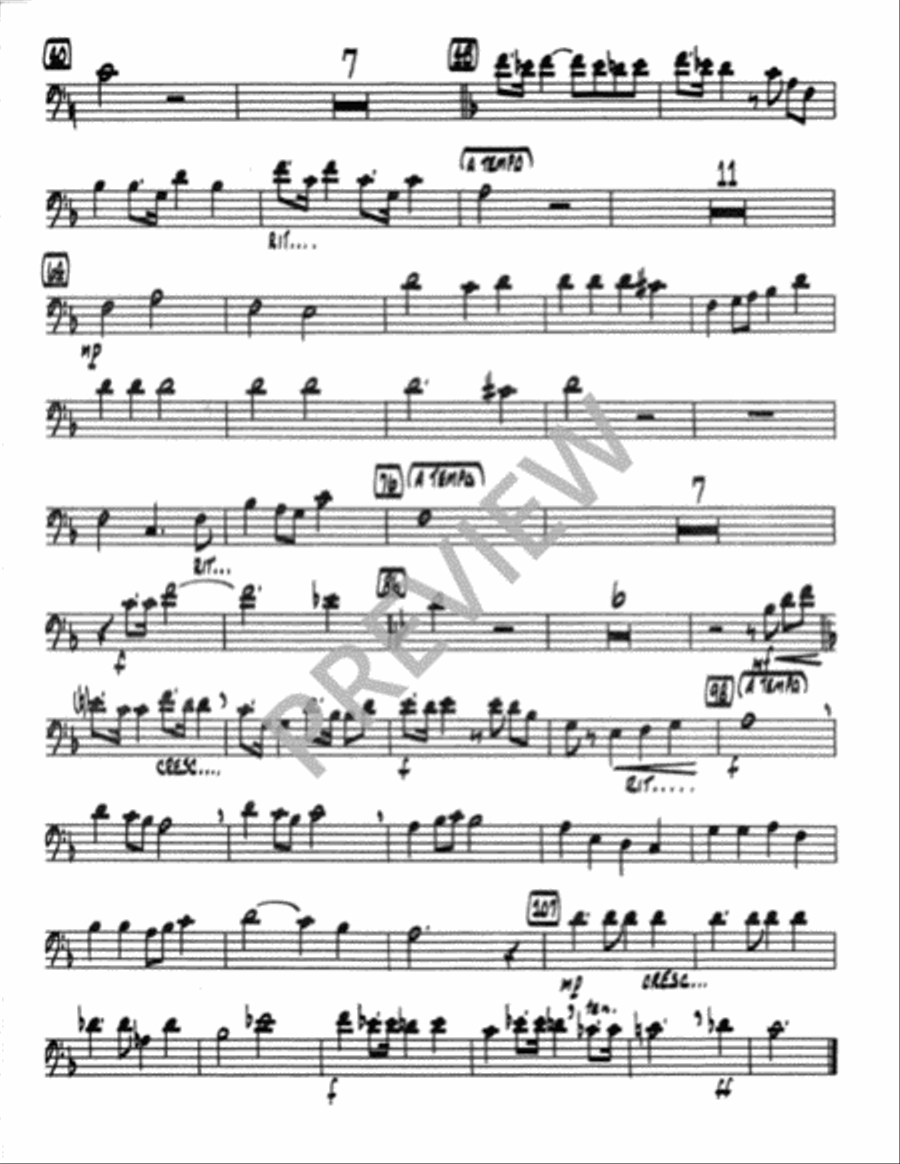 Open Your Hearts to Christ - Instrument edition Trombone scores gallery preview page 9