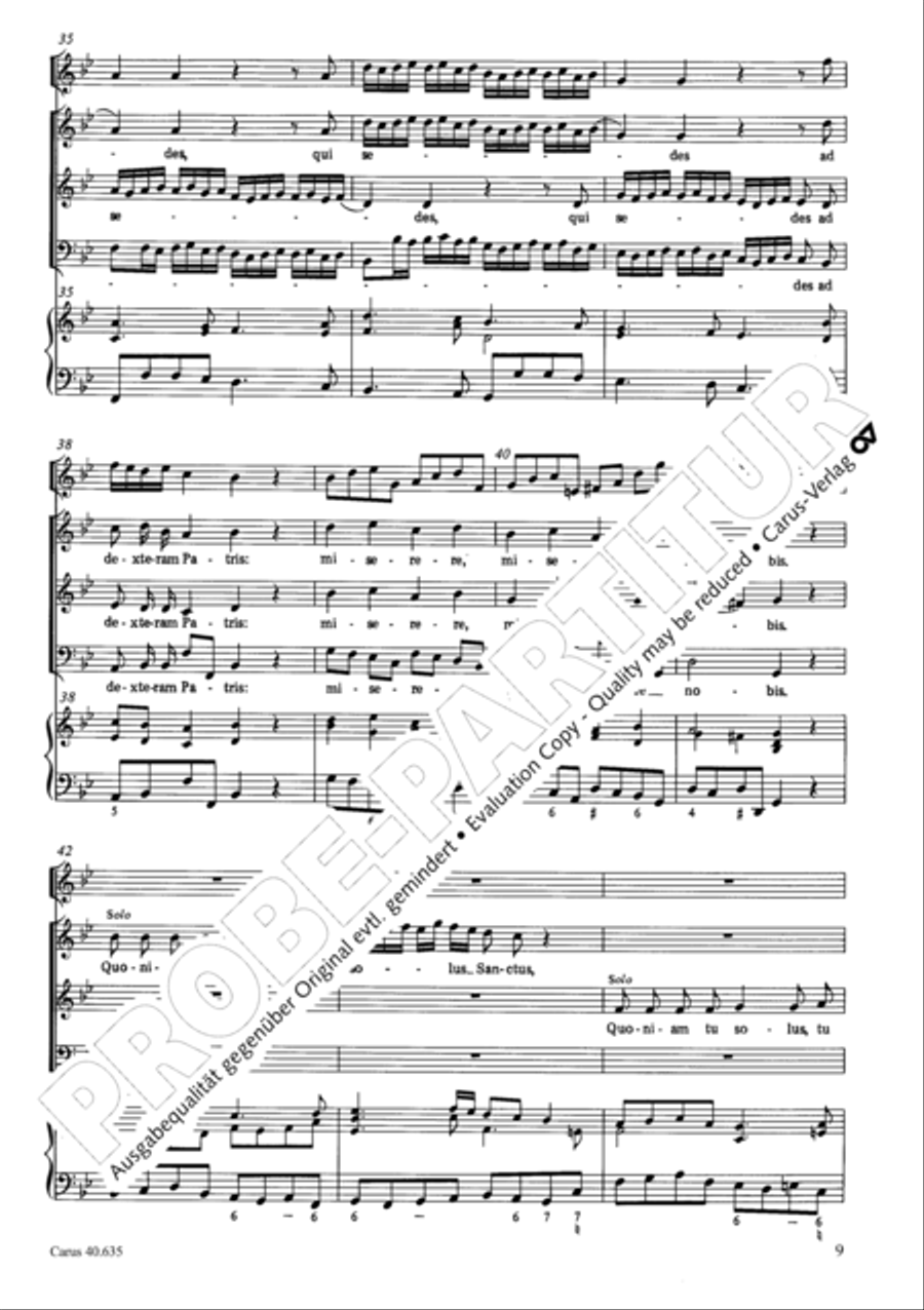 Missa civilis in B 3-Part scores gallery preview page 18