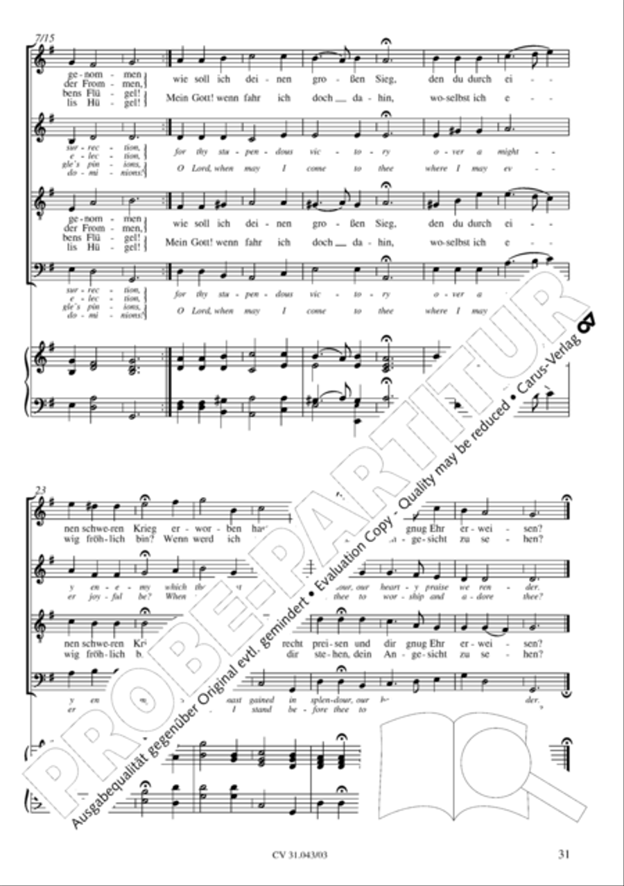 God goeth up with shouting (Gott fahret auf mit Jauchzen) 4-Part scores gallery preview page 32