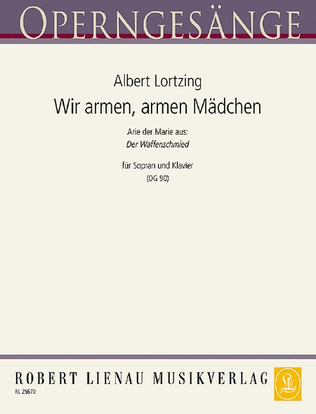 Book cover for Wir armen, armen Mädchen (Waffenschmied)