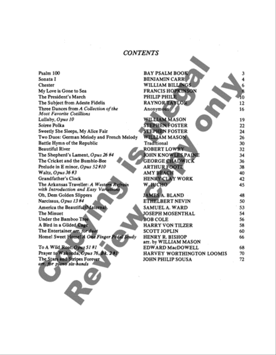 The America Book Piano Solo scores gallery preview page 3