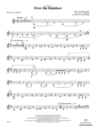 Over the Rainbow (from The Wizard of Oz), Variations on: B-flat Bass Clarinet