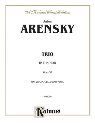 Book cover for Trio in D Minor, Op. 32