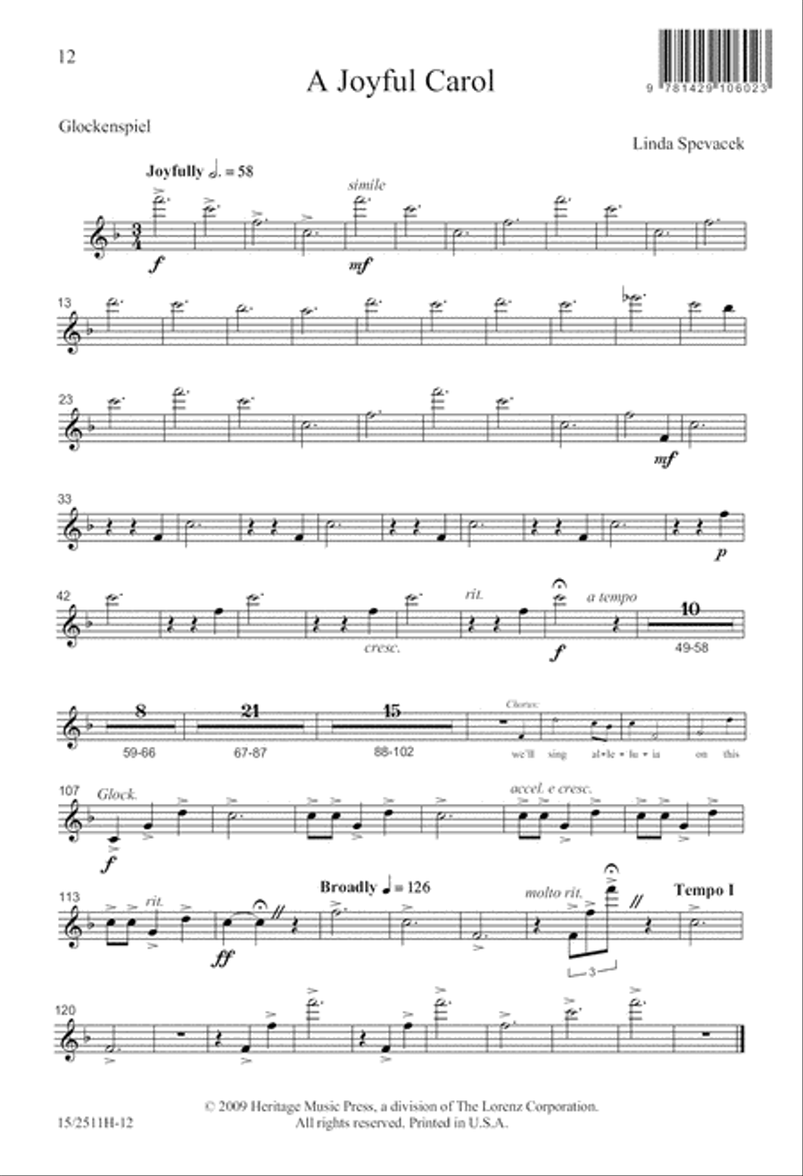 A Joyful Carol 3-Part scores gallery preview page 12