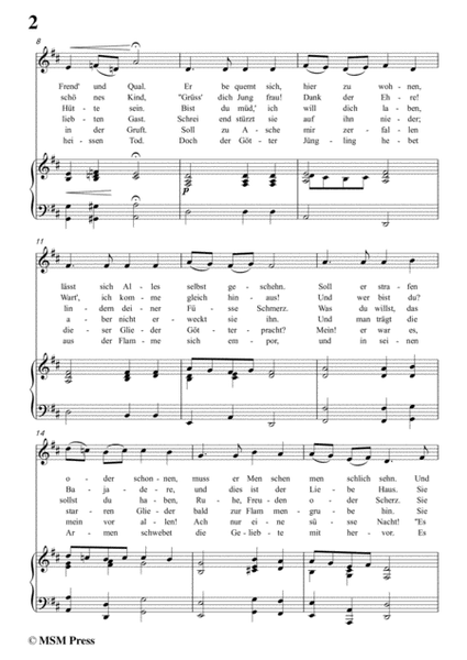 Schubert-Der Gott und die Bajadere,in D Major,for Voice&Piano image number null