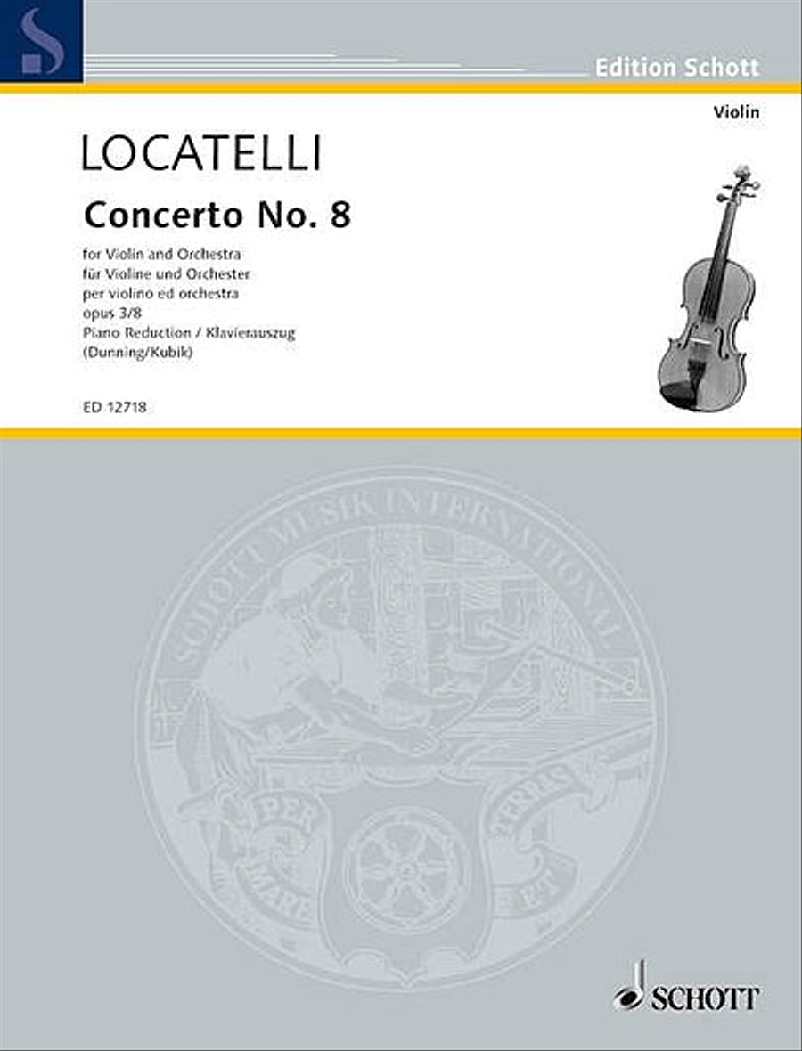 Concerto No. 8 in E Minor, Op. 3 Violin Solo scores gallery preview page 1