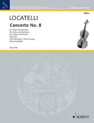 Book cover for Concerto No. 8 in E Minor, Op. 3