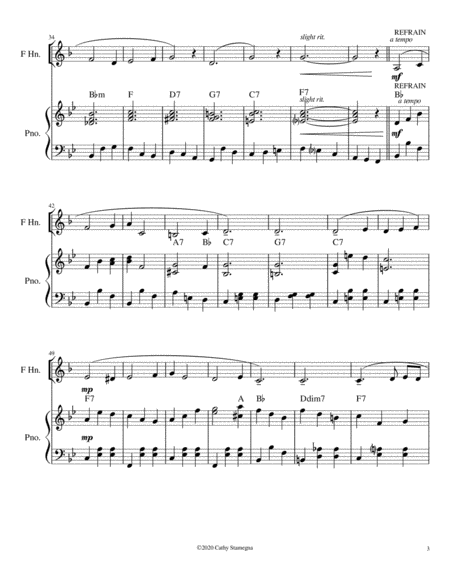 Let Me Call You Sweetheart (Horn in F Solo, Chords, Piano Accompaniment) image number null