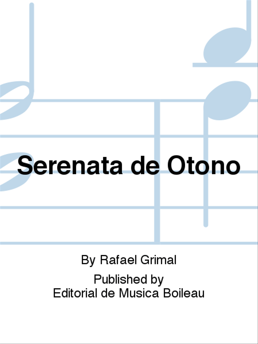 Serenata de Otono Bassoon scores gallery preview page 1