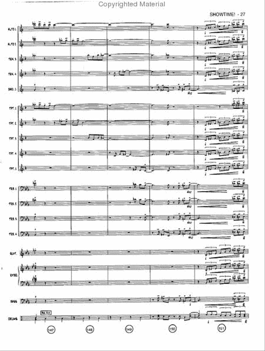 Showtime! Jazz Ensemble scores gallery preview page 26