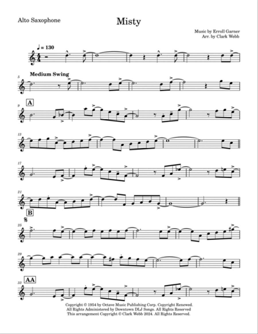Misty Jazz Ensemble scores gallery preview page 3