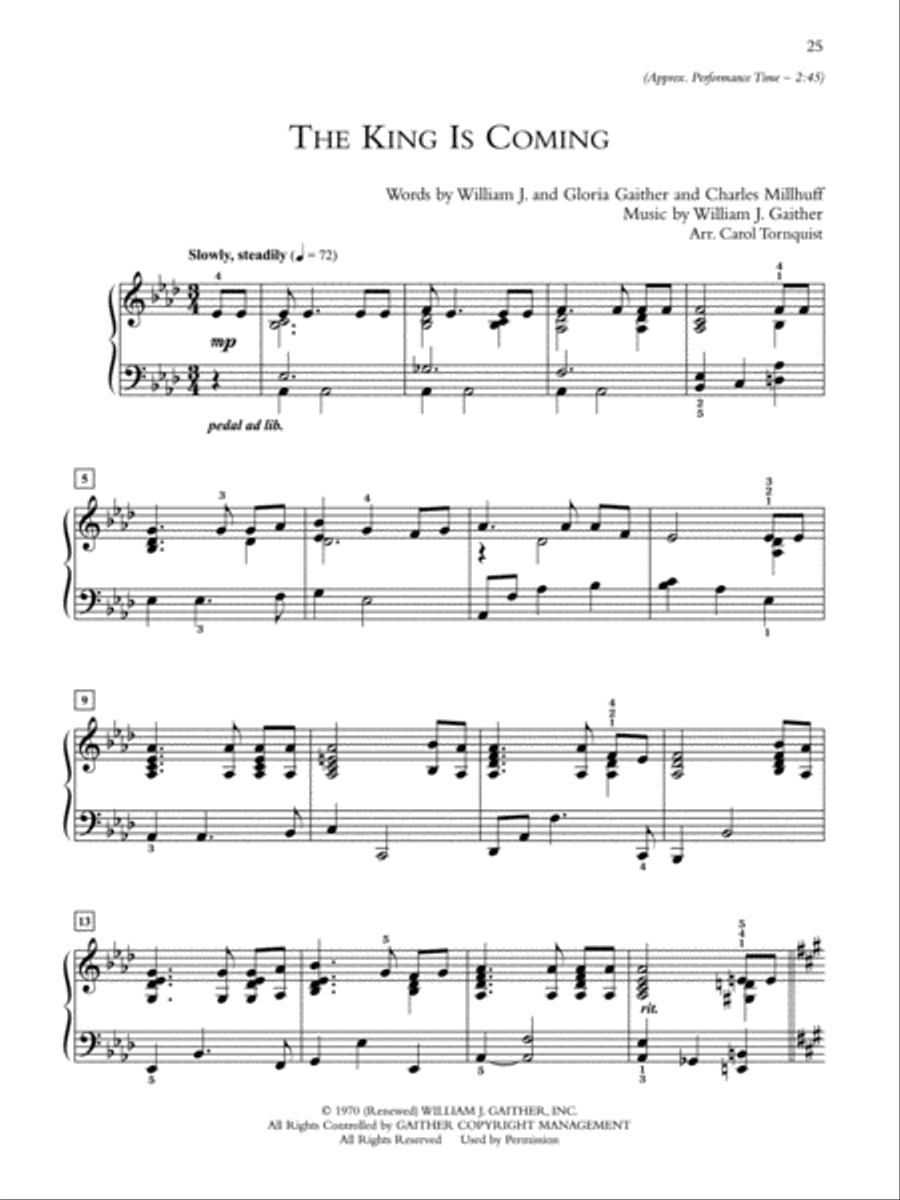Gaither Gospel Classics Gaither Gospel Classics Piano Solo scores gallery preview page 10