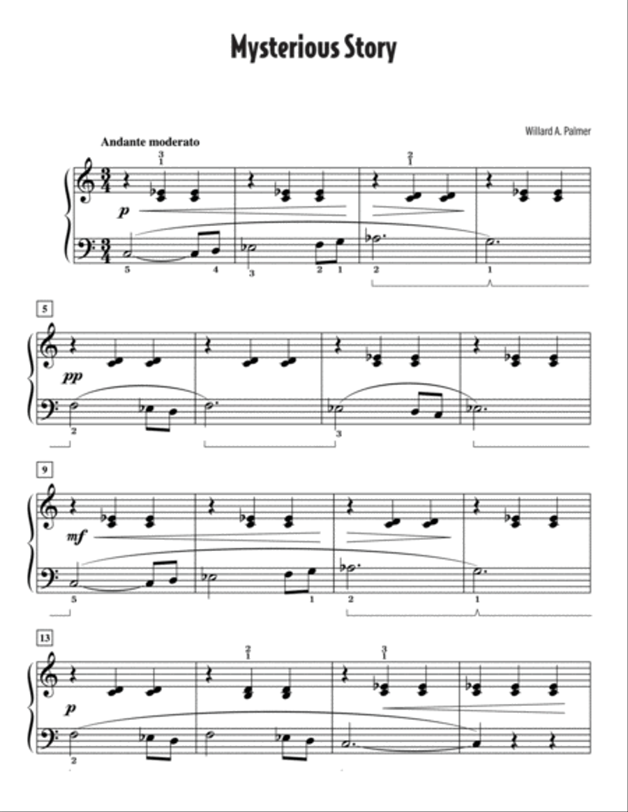 Willard A. Palmer's Favorite Solos Easy Piano scores gallery preview page 3