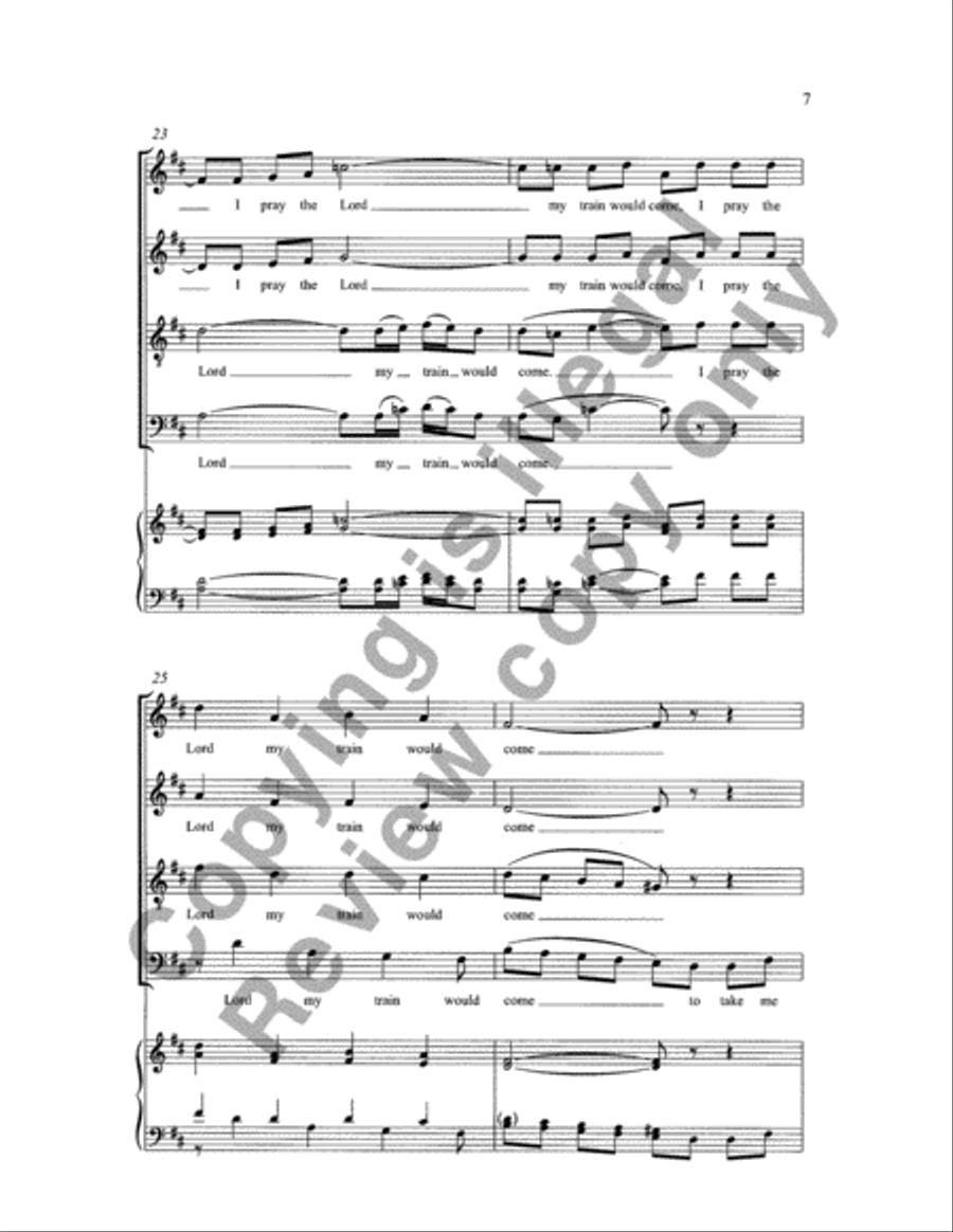 Every Night (When the Sun Goes Down) 4-Part scores gallery preview page 6