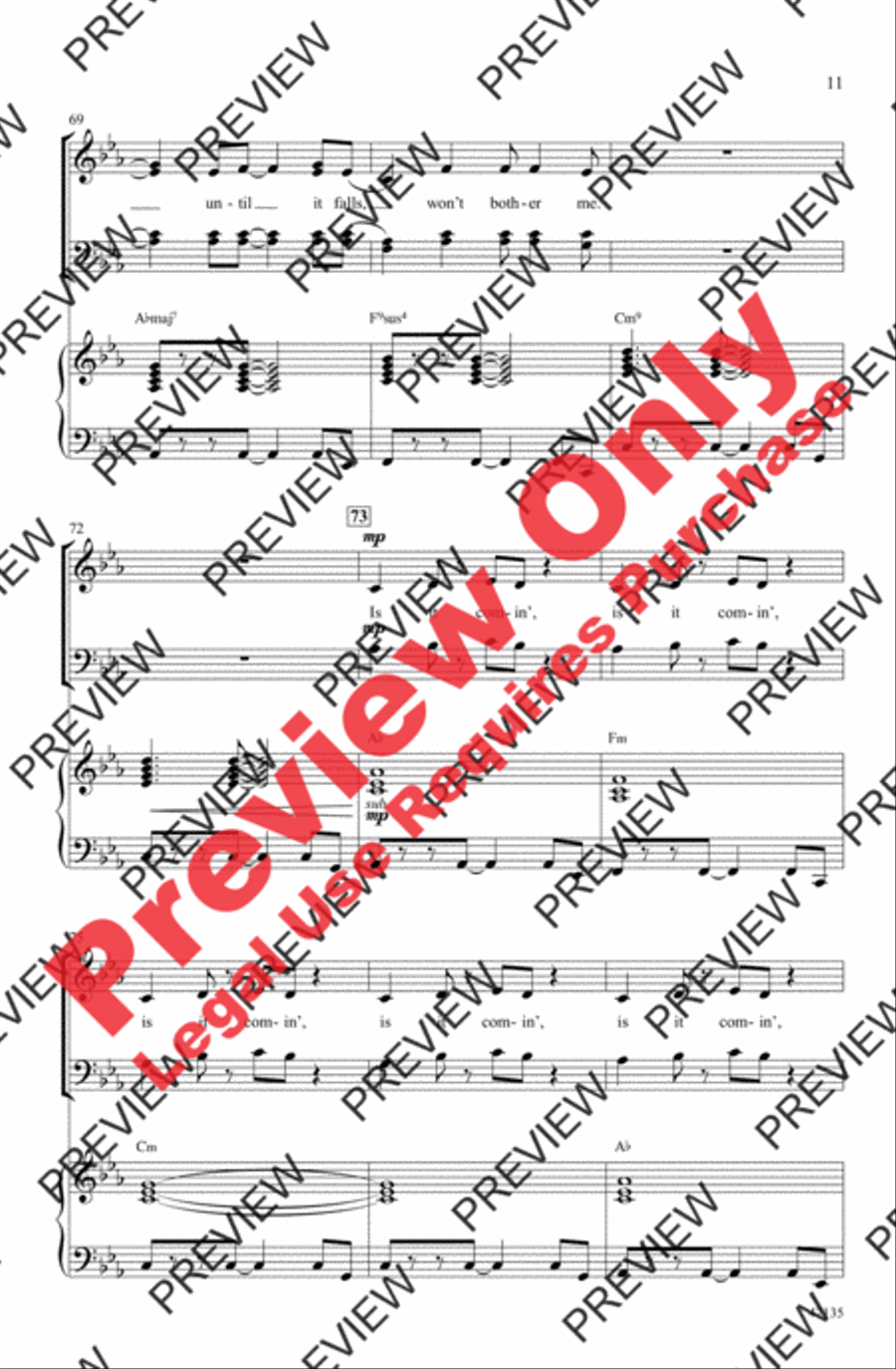 Feel It Still Feel It Still 4-Part scores gallery preview page 11