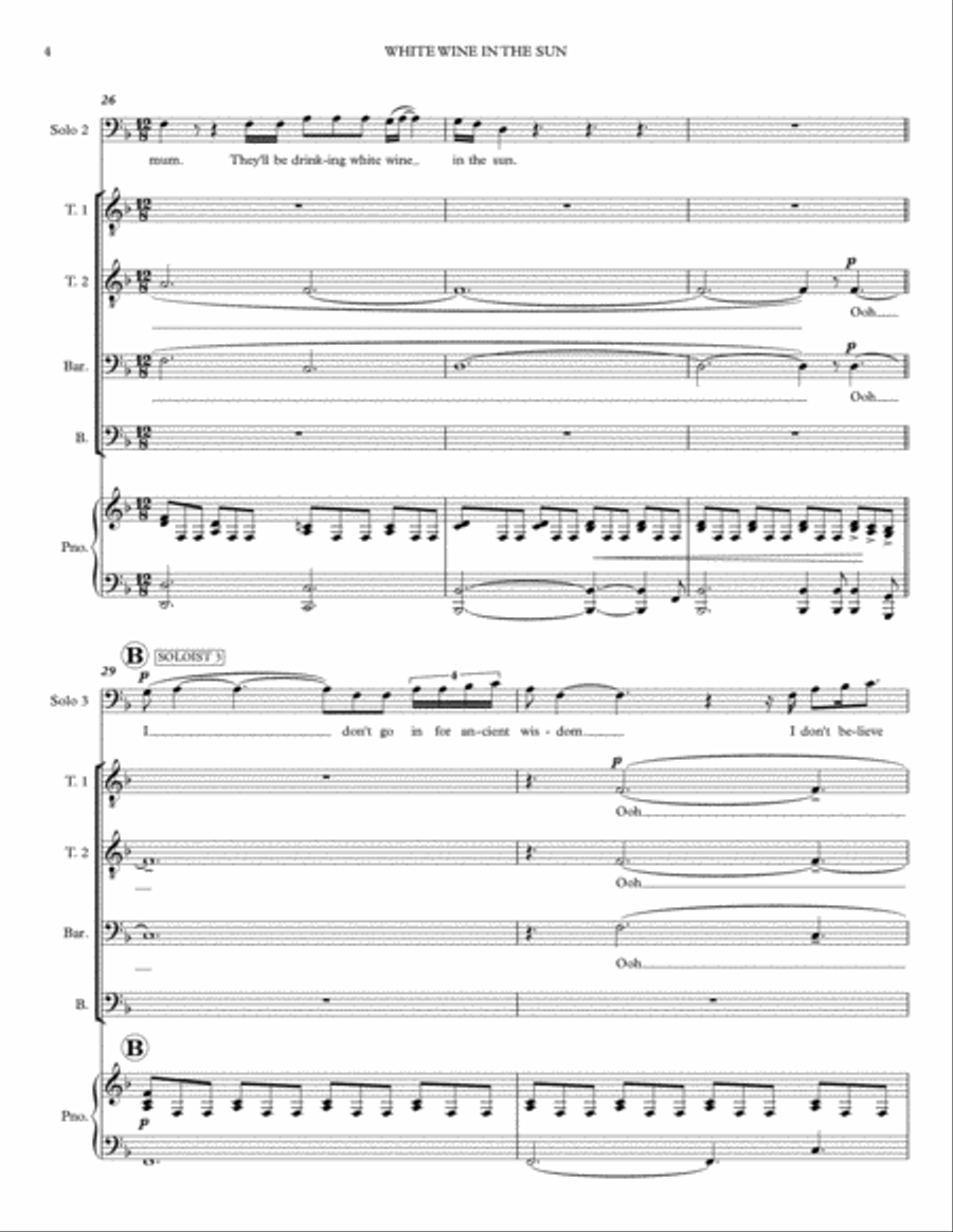 White Wine In The Sun TTBB scores gallery preview page 4