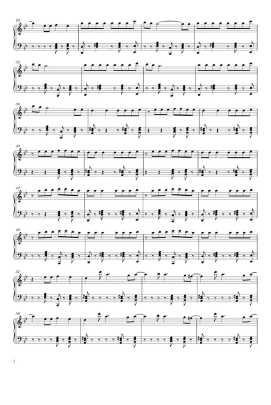 Lalala Piano Solo scores gallery preview page 2