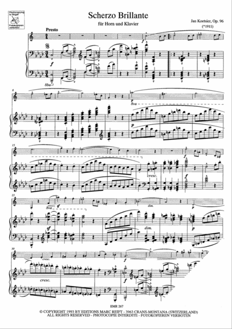 Scherzo Brilliante Horn scores gallery preview page 3