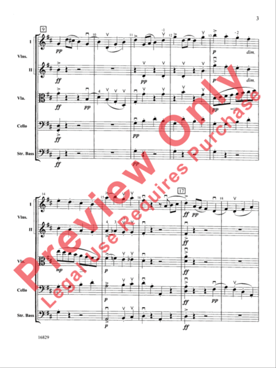 Classical Symphony String Orchestra scores gallery preview page 4