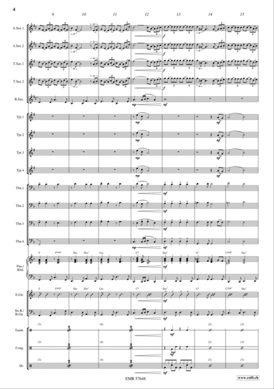 Never Alone Never Alone Big Band scores gallery preview page 6