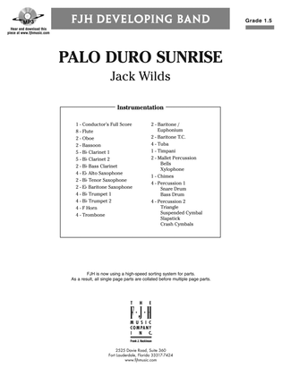 Palo Duro Sunrise: Score