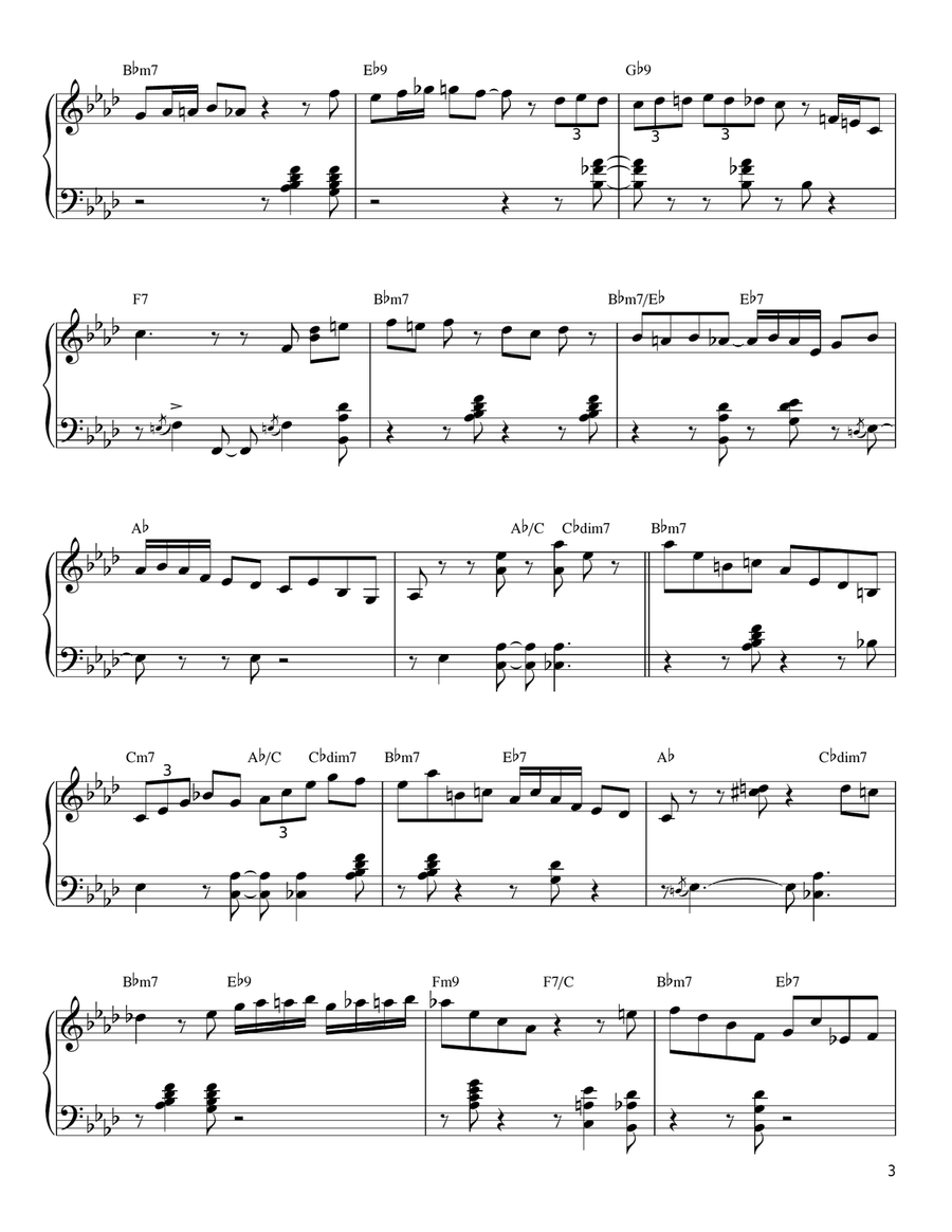 Cheek To Cheek Piano scores gallery preview page 3