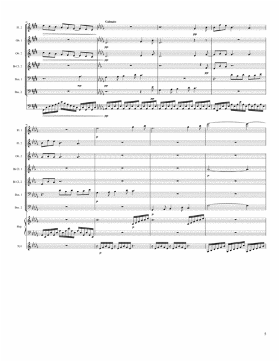 Clair de Lune Large Ensemble scores gallery preview page 5